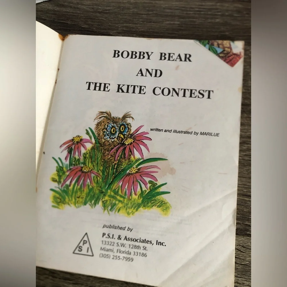 Vtg Bobby Bear's Treasure Hunt and the Kite Contest Two in One Book - Picture 3 of 15